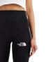 The North Face logo flared leggings in black