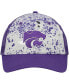 ფოტო #3 პროდუქტის Men's Gray, Purple Kansas State Wildcats Love Fern Trucker Snapback Hat