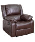 Recliner With Bustle Back And Padded Arms