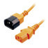 Фото #2 товара Lindy 1m C14 to C13 Extension Cable - orange - 1 m - C14 coupler - C13 coupler