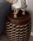 Фото #5 товара Rattan and Chinese Fir Eclectic Accent Table