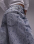 Topshop extreme ripped lowslung boyfriend jeans in bleach W30 L30 - фото #4