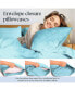 Фото #3 товара King 2PC Rayon From Bamboo Solid Performance Pillowcase Set - Luxclub