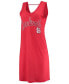 Фото #4 товара Women's Heather Red St. Louis Cardinals Swim Cover-Up Dress