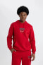 Erkek Sweatshirt Kırmızı B3884ax/br244