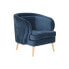 Фото #1 товара Кресло DKD Home Decor Голубой Натуральный Велюр Дерево Металл 78 x 78 x 78 см
