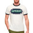 SUPERDRY Ac Ringer Workwear Graphic short sleeve T-shirt Winter White / Eclipse Navy, XL - фото #2