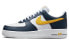 Фото #1 товара Кроссовки мужские Nike Air Force 1 Low EMB "Dark Obsidian" 防滑减震耐磨 低帮 蓝白色