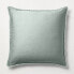 Фото #3 товара Euro Heavyweight Linen Blend Comforter Sham Sage Green - Casaluna