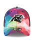 Фото #2 товара Men's and Women's Multicolor, Black Carolina Panthers 2023 NFL Crucial Catch 39THIRTY Flex Hat