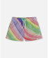 ფოტო #1 პროდუქტის Girl French Terry Short Rainbow Stripe - Toddler|Child