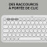 Фото #4 товара Bluetooth-клавиатура с подставкой для планшета Logitech K380 французский Белый AZERTY