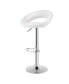 Фото #14 товара Set of 2 Bar Stools Adjustable PU Leather Barstools Swivel