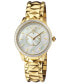 ფოტო #1 პროდუქტის Women's Siena Swiss Quartz Ion Plating Gold-Tone Bracelet Watch 38mm
