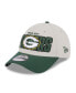 Men's Stone, Green Green Bay Packers 2023 NFL Draft 9FORTY Adjustable Hat