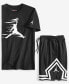 ფოტო #7 პროდუქტის Big Boys MVP Motion Jumpman Graphic Short-Sleeve T-Shirt