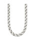 ფოტო #3 პროდუქტის Stainless Steel Polished 24 inch Fancy Square Link Necklace