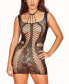 Фото #1 товара Women’s One Sized Sheer Hosiery 1PC Halter Cutout Chemise Lingerie