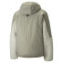 Фото #3 товара Puma Gridlock Sherpa Hooded Full Zip Jacket Mens White Casual Athletic Outerwear