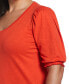 Фото #10 товара Plus Size cotton Smocked Elbow Sleeve Top