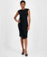 ფოტო #1 პროდუქტის Women's Twist-Front Wrap Dress