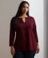 Plus Size 3/4-Sleeve Tunic