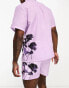 Фото #3 товара Bolongaro Trevor beach shirt in purple shadow rose