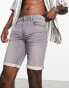 ONLY & SONS jog denim shorts in grey wash