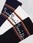 Фото #4 товара Paul Smith 3 pack sporty style socks in black and white