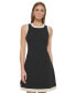 ფოტო #4 პროდუქტის Petite Sleeveless Contrast-Trimmed Dress