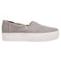 Фото #1 товара TOMS Alpargata Boardwalk Platform Womens Grey Sneakers Casual Shoes 10018264T