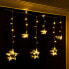 Sternvorhang LED warmweiß 100x80 cm