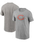 ფოტო #1 პროდუქტის Men's Heathered Gray Chicago Bears Primary Logo T-shirt