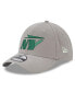 Фото #1 товара Men's Gray New York Jets Flight 39THIRTY Flex Hat