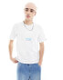 Фото #2 товара Aape By A Bathing Ape regular fit short sleeve t-shirt with back graphic in white