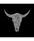 Фото #2 товара Country Music Cow Skull Men's Raglan Word Art T-shirt