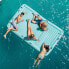 Фото #3 товара Надувной круг Intex Одеяло Белый бирюзовый 310 x 18 x 183 см для плавания и игр на воде