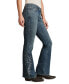 ფოტო #3 პროდუქტის Women's Mid Rise Embellished Sweet Flare Jeans