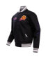 Фото #4 товара Men's Black Phoenix Suns 2023/24 City Edition Full-Zip Varsity Jacket
