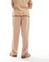 Фото #3 товара ASOS DESIGN baggy linen mix trousers in neutral