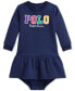 Фото #1 товара Baby Girls Logo Appliqués Fleece Dress