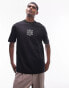 Фото #8 товара Topman oversized fit t-shirt with Nolita front and back embroidery in black