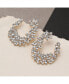 ფოტო #3 პროდუქტის Women's Stone Cluster Stud Earrings