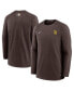 Фото #1 товара Men's Brown San Diego Padres Authentic Collection Logo Performance Long Sleeve T-shirt