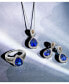 ფოტო #4 პროდუქტის Blueberry Tanzanite (2 ct. t.w.) & Diamond (3/8 ct. t.w.) 18" Pendant Necklace in 14k White Gold