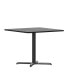 Фото #3 товара 36" Square Laminate Table Top With 30"X30" Table Height Base