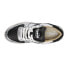 Diadora Mi Basket Low Metallic Dirty Lace Up Mens Black, Silver, White Sneakers