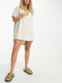 Rhythm classic shirt summer dress in oat