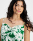 Women's Printed Scoop-Neck Spaghetti-Strap Dress, Created for Macy's