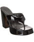 Gia Borghini Gia 17 Patent Platform Sandal Women's Black 38